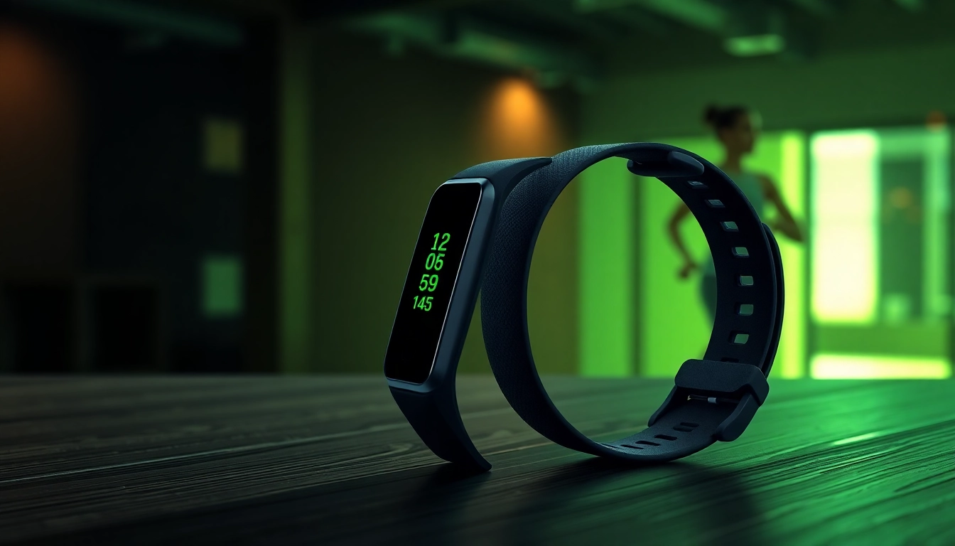 Fitness-Armband in aktion, perfekt für Training und Fitness-Tracking.