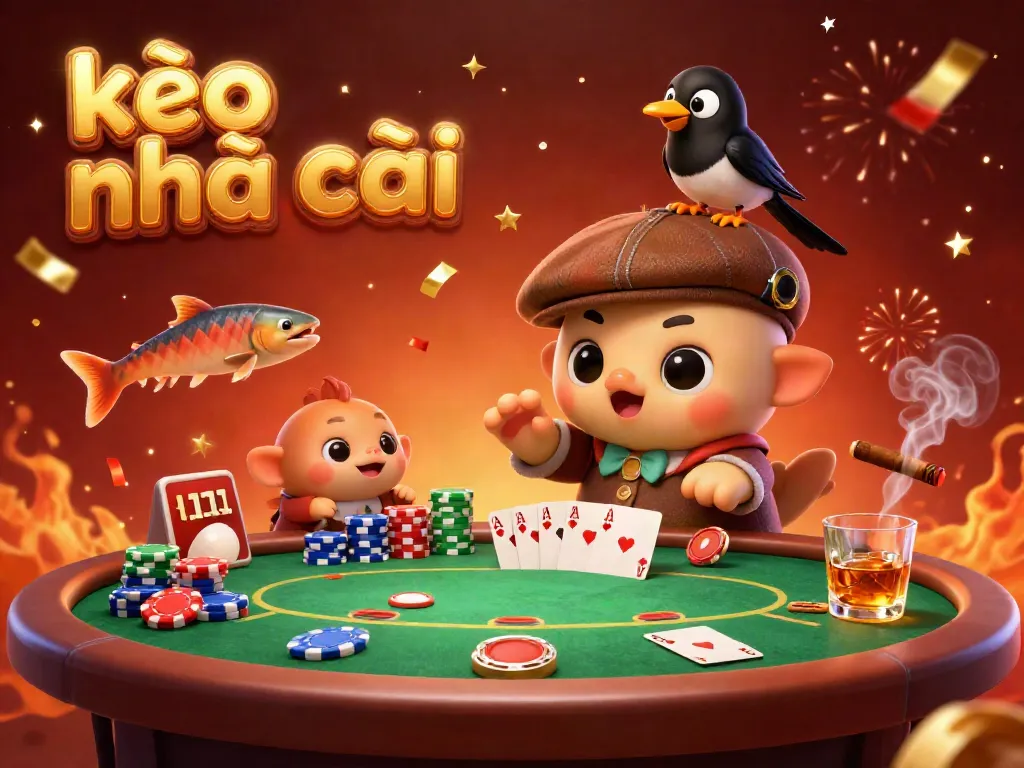 Engage with kèo nhà cái in an exciting sports betting atmosphere featuring Nessie and vibrant poker elements.