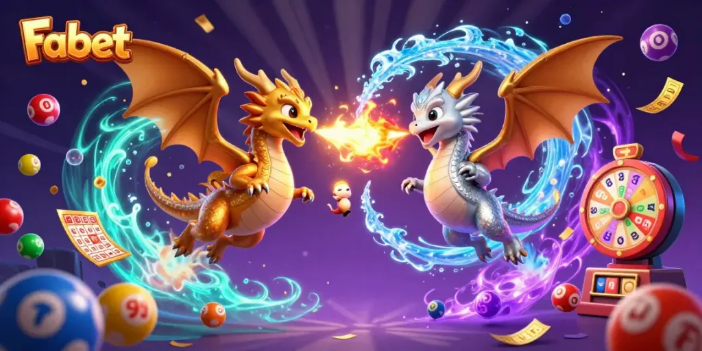 Experience the exciting world of Fa bet with dynamic gaming elements in an intricately designed illustration.