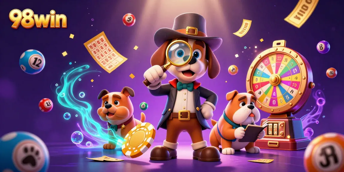 Join the excitement with 98win as the detective dog duo uncovers clues in a vibrant casino world.