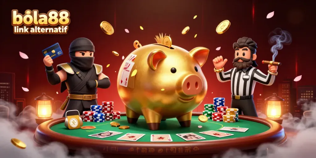 Experience the thrilling action of bola88 link alternatif with epic gaming characters in an engaging 3D scene.