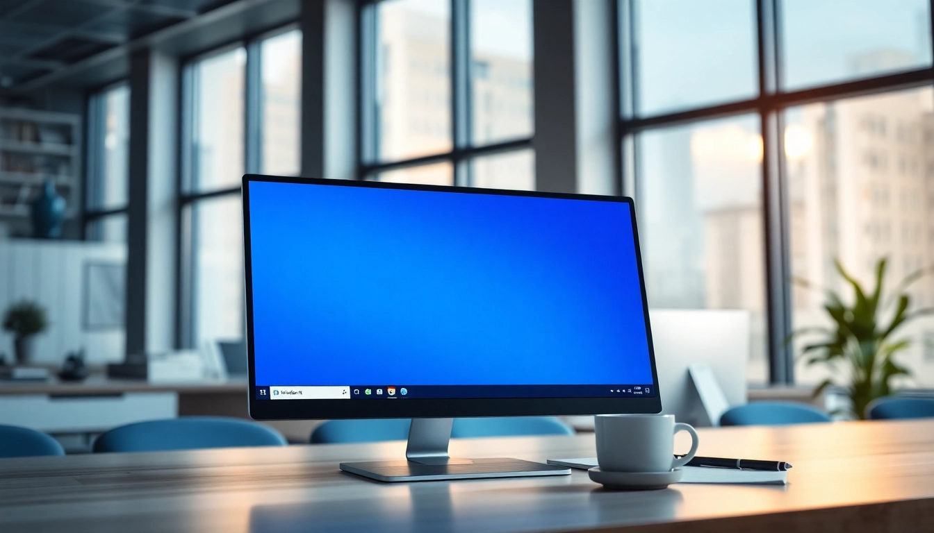 Windows 11 IoT Enterprise LTSC 2024 bestellen auf einem modernen Schreibtisch