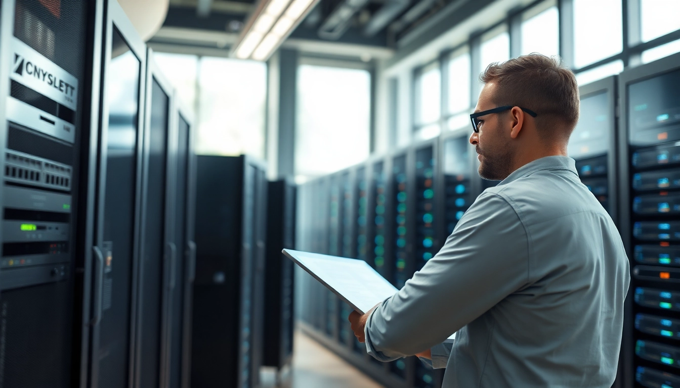 Effiziente Server 2025 Installation und Aktivierung durch IT-Techniker in moderne Serverumgebung.