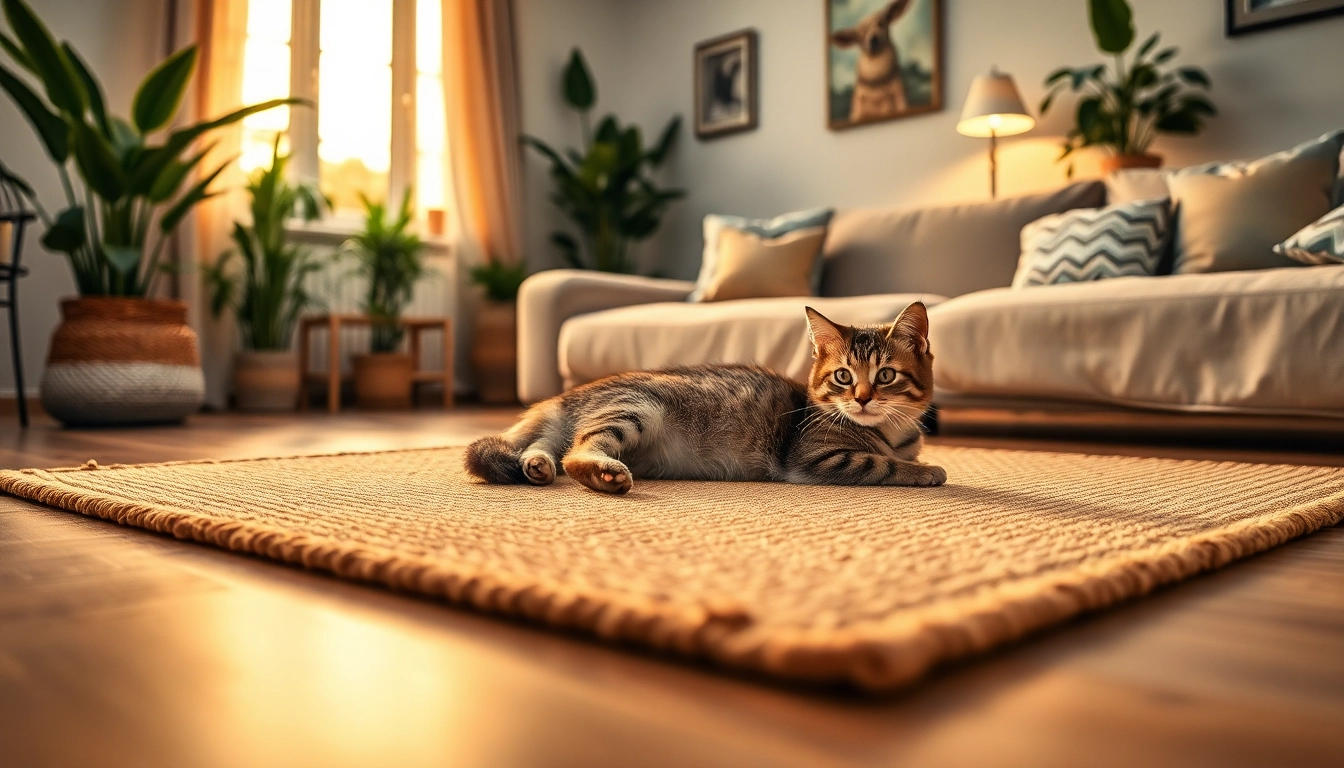 Nagermatte mit sanfter Textur und einer gemütlichen Atmosphäre im Wohnzimmer.