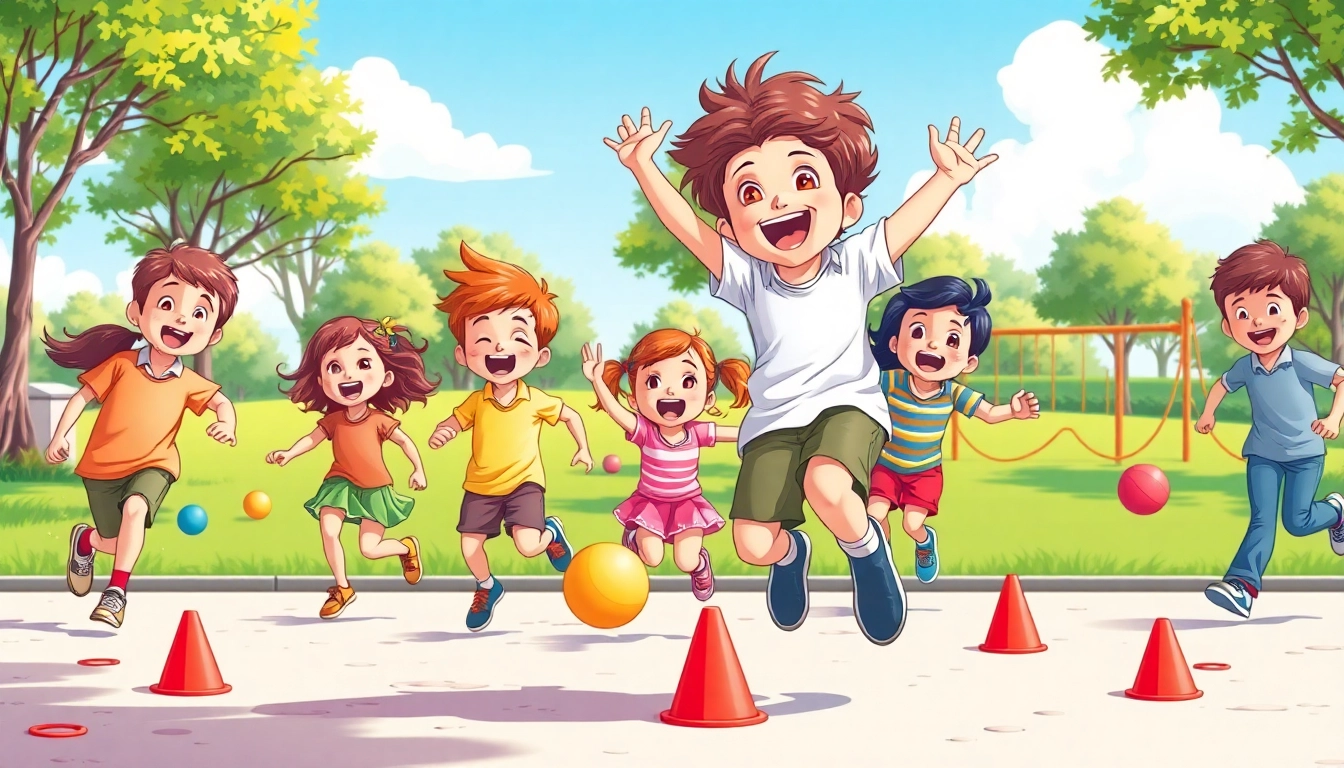 Bewegungsspiele mit Kindern im Freien. Details jetzt lesen ueber kreative Spielideen.
